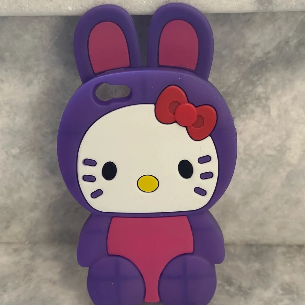 Hello Kitty Bunny Purple Silicone Case